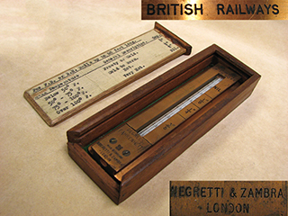 Rare 1950's Negretti & Zambra rail expansion gauge for 60 foot rails